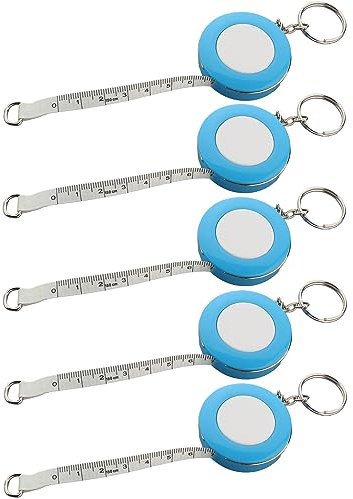 Utoolmart Mètre ruban souple de 150 cm, échelle métrique, rétractable, couture corporelle, outil de mesure médical, 5 pièces