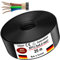 MAS-Premium Erdkabel Deutscher Marken-Elektrokabel Ring zur Verlegung im Erd- und Außenbereich Standard Starkstromkabel (NYY-J 5x4 mm², 25m)