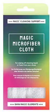 Bama Chiffon microfibre magique Chiffon de nettoyage pour chaussures pour éliminer les résidus, la mousse et la saleté - Finition sans traces sur les matériaux des chaussures - Blanc