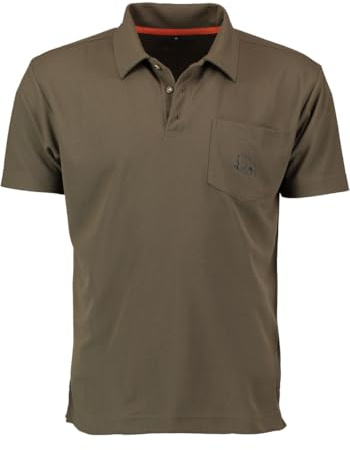 OS Trachten Herren Poloshirt Kurzarm Jagdshirt mit Polokragen Falbo