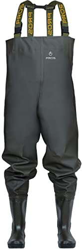 PROS Wathose wasserdichte Anglerhose Fischerhose