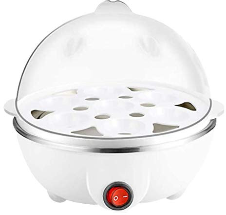 Bumdenuu Hervidor EléCtrico para Huevos Hervidos, Hervidor, Calentador RáPido, Acero Inoxidable, Olla Al Vapor, para Cocinar, Enchufe de la UE