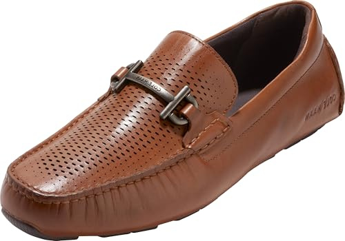 Cole Haan Mens Grand Laser Bit Driver, British Tan/Java, 12-M US