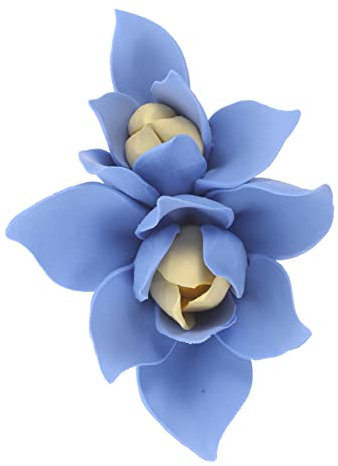 Garneck Keramik Blumen Wanddekoration Wandanhänger Aus Hochwertiger Keramik Für Wohnzimmer Schlafzimmer Flur Detailreich Verarbeitet Vintage Farbe Langlebig Und Formstabil Naturgetreue