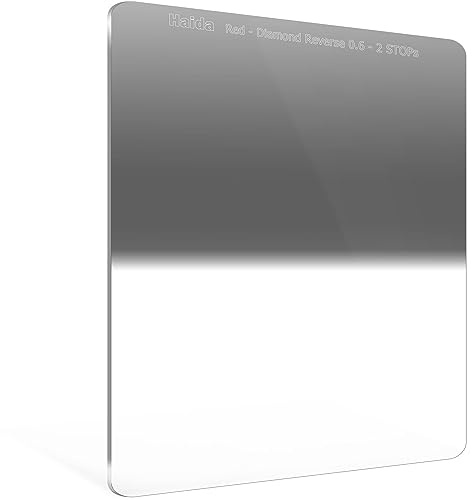 Haida Umgekehrter Verlaufsfilter 0,6 bis 0,15, 150 x 170 mm, umgekehrter ND-Filter, 2 bis 0,5 Stopp