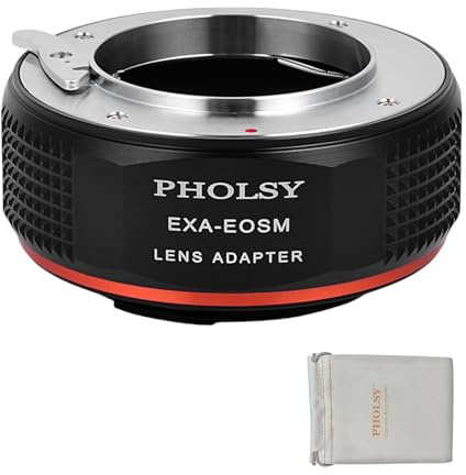 PHOLSY Exakta auf EF-M Objektivadapter Kompatibel mit Exakta Objektivs (Nicht Topcon) auf Canon EF-M (EOS M) Mount Kamera EOS M, M2, M3, M5, M6, M10, M50, M100, M200, M50 II, M6 II, Exakta-EOSM