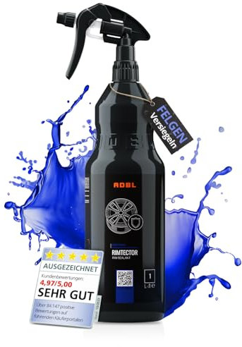ADBL Rimtector (1L) – Sigillatura rapida per una protezione duratura – Crea una barriera idrofobica, facilita la pulizia e la lucentezza – Facile da applicare – Sigillatura a umido per cerchioni
