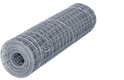 siwitec Malla de alambre galvanizado, 0,5 x 5 m, ancho de malla de 12,7 x 12,7 mm, alambre para conejos, alambre para aviarios, valla para animales pequeños, valla de gallinas, valla de malla de