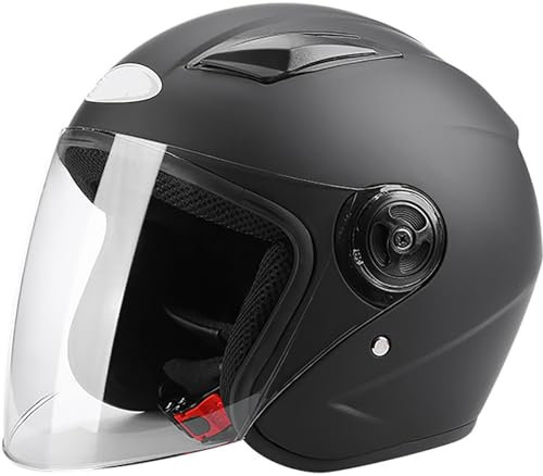 Caschi Cromwell Caschi Jet Casco Scodella Omologato Casco Approvato DOT/ECE Mezza Casco Moto Casco Motociclista Casco Moto Scooter Per Uomini E Donne Cruiser Chopper 5,58-62CM