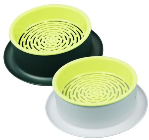 BCOATH 2pcs Indoor Cat Grass Seed Tray Cat Grass Planter Hydroponic System Easy Cleaning Lightweight Plastic Construction