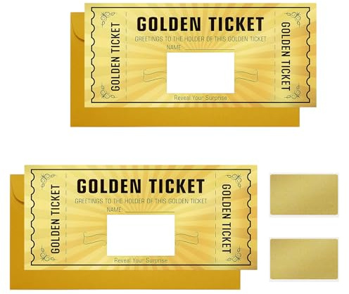 2 Cupones Dorados para Rellenar,Tarjeta de Cumpleaños, Regalo para Novia - Tarjeta de Rascar para Personalizar