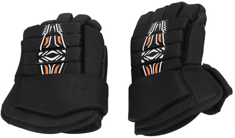 GOWENIC 1 Paio di Guanti da Hockey, Guanti da Hockey su Ghiaccio, Design Traspirante Leggero e Altamente Adattabile, Guanti da Hockey da Strada Protettivi Versatili per Giocatori di