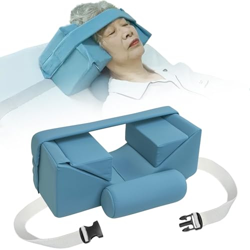 Verbessertes verstellbares Kopfkissen mit verbesserter Nackenstütze für bettlägerige Patienten und Senioren - Ergonomisches Design für optimalen Komfort und Stabilität, effektive Pflegelösung für