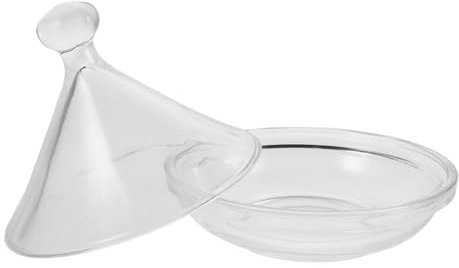 KICHOUSE Glas Dessertschale Mit Deckel Glasplatte Für Kuchen Bonboniere Partyteller Snacktablett