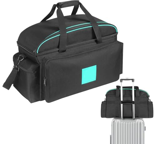 Borsa per gigotte DJ di grande capacità - Organizzatore da viaggio per attrezzatura musicale, borsa per cavi DJ Bottom imbottita staccabile | Borsa di stoccaggio di ingranaggi DJ versatile con divisor