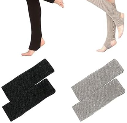 Cerioll Jambière Guêtres, 2 Paires Tricoté Longue Botte Chaussettes, Jambières À Tricoter D'hiver, Guêtres Femmes Pour La Danse, Chaussettes Pour Bottes D'hiver Pour Ballet Danse, Cadeau Parfait