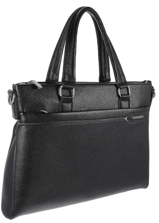 Lurrose Borsa in Pelle Pu Per Uomo Borsa Da Lavoro Per Laptop Tracolla Singola Per Lavoro e Viaggi