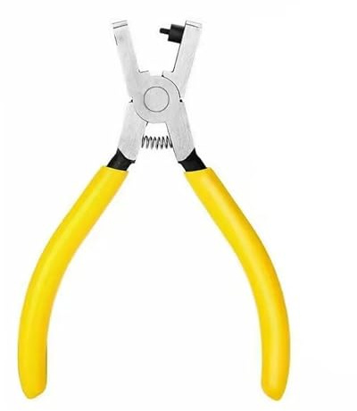1 Stück Lederlocher, Multifunktionaler, Gewöhnlicher Gürtellocher Aus Kohlenstoffstahl, Stanzwerkzeug, Gürtellocher, Bastelwerkzeug(Yellow)