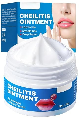 Chei-litis Ointment Lip Cream, Intensive Moisturising Lip Repair Cream for Dry Cracked In-flamed Lips