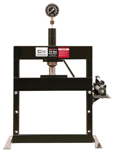 SIP 10 Ton Hydraulic Press, Bench Workshop Shop Press, Manually Operated