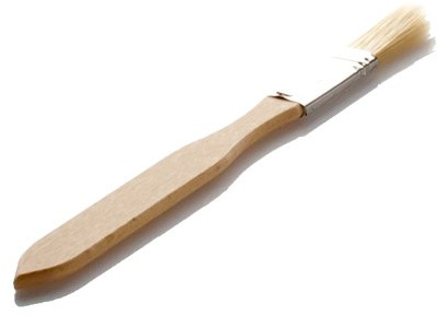 LARES Backpinsel/Küchenpinsel - aus Buchenholz - ideal zum einfetten und glasieren - 1,2cm Bürstenbreite - Made in Germany