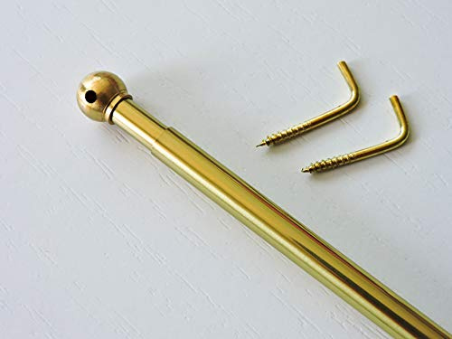 Stange Ø7 ausziehbar 70-110 cm Messing poliert