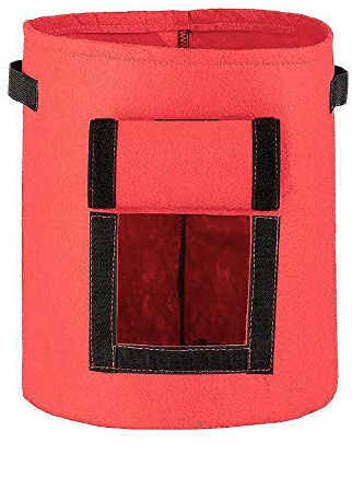 Tooloflife - Sac de culture en tissu non tissé respirant - Pour pommes de terre, tomate, carotte, fruits et fleurs - 5 gallons - Rouge