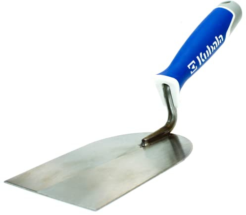 Verputzkelle Edelstahl - Gipserkelle für Mauererarbeiten - Gipserspachtel Made in UE - KUBALA 0954