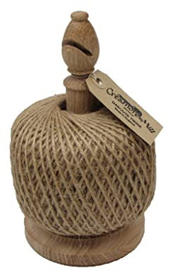 Homestead Creamore Bishop Gardening Bishop Twine Stand with cutter and 250g Jute Twine (Natural Jute)