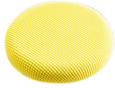 Wambere 4 Stück Runder Hockerbezug Stuhl Staubabdeckung Elastizität Hocker Bezug Drehstuhlhockerbezug Waschbar Hocker überzug Hocker Schonbezüge für 30-40cm Runder Hocker Durchmesser,Gelb