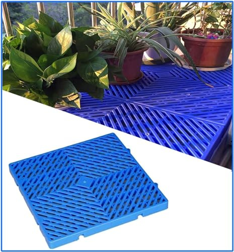 Paletas de plástico Ventilación Paletas de suelo, Paleta de ventilación de rejilla impermeable y liviana for piso de almacenamiento en sótano(30x30x3cm)