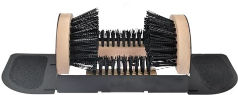 Rascador de botas para exteriores, resistente cepillo para zapatos, limpiador de botas para exteriores, rascador de zapatos montado en el suelo con cerdas resistentes, eliminador de barro, raspador de