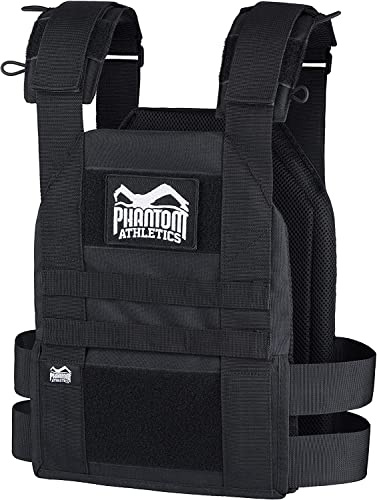 Phantom Athletics - Chaleco para lastre, con distintos pesos, fácil de ajustar, color Chaleco de entrenamiento, sin pesos., tamaño talla única