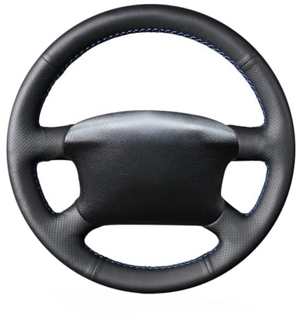 MEWANT Passgenauer Lenkradbezug zum Nähen für Golf 4 B5 Variant | Golf 4 / B5 / Variant / Sharan / Bora T4 T5 Custom Version Hand Nähen Atmungsaktiv Für Beheizte Lenkräder Langlebig