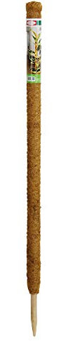 bellissa 10 Stück Kokos-stab, Moos-stab - Rankstab für Pflanzen – Pflanzstütze Kletterhilfe für Blumentöpfe – Sets und Längen 80 cm Ø 45mm