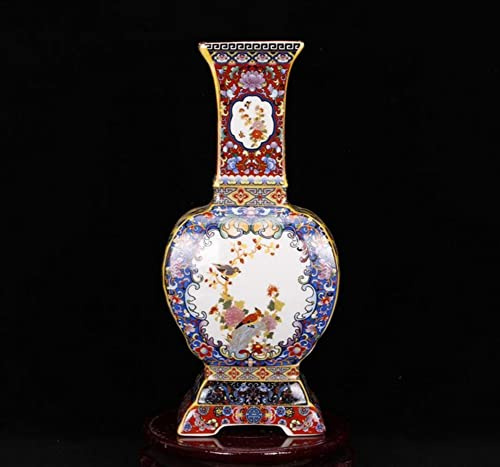 Jingdezhen Vase de sol en céramique dessiné à la main pour décoration de la maison, accessoires chinois anciens, orientaux, A05