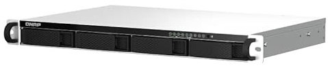 Qnap TS-464eU 8 GB de RAM, 2 x 2,5 GBase-T, 1U, paquete con 4 discos duros Seagate IronWolf de 10 TB