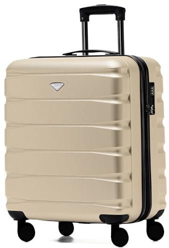 Flight Knight Leichte 4-rad-abs-hartschalenkoffer, Handgepack, Zugelassen Fur Fluggesellschaften, Einschließlich British Airways, Und Maximale Große Fur Easyjet, Große Handgepacktasche 56x45x25cm