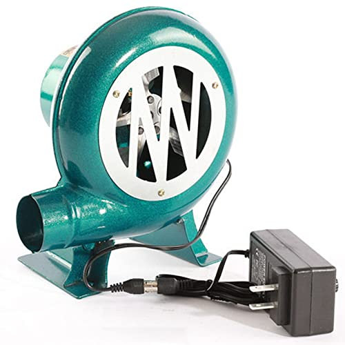 AZICYN Souffleur électrique de Maison avec gouverneur, souffleur de Forge à Charbon pour barbecues en Plein air (60 W)