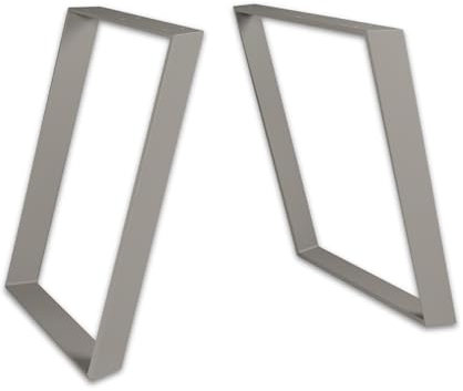 ModernLOFTart Tischbeine Metall Tischkufen 2 Stück - Tischgestell Metall aus 1cm Dickem Flachstahl Gefertigt - Tischfüße für Esstisch, Schreibtischbeine, Konferenztisch Füße