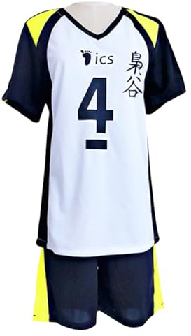Jilijia Haikyuu T-Shirt Fukurodani Academy Volleyballtrikot Kotaro Bokuto/Akaashi Keiji Kurzarm T-Shirt + Shorts Anime Game Suitset
