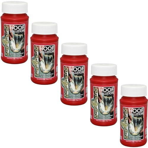 RL24 Kevin Bacon's - Öl für Hufstrahl Hoof Solution | Huffett für die Strahlpflege | Hufbalsam schützt Strahl, Sohle & vor Feuchtigkeit | Hufpflege für Pferde Aller Art | 5 x 150 g (5er Set)