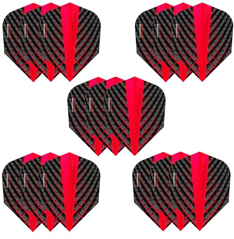 Harrows Quantum Dart Flights | 5 x Sets Darts Flights (15 Flights Total) I 100 Micron Dart Flights I Premium Extra Strong Made in UK I Professional Darts Accessories
