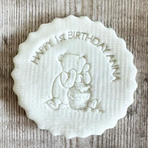 Personalised Winnie the Pooh Fondant Embosser, Custom Cookie Stamp | Create beautiful personalised cakes, cookies and cupcakes for memorable celebrations.