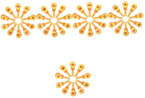 BESPORTBLE 5 Sätze Halloween-kürbiskopf-handspielzeug Leuchtende Partyartikel Pom Poms Cheerleading Sportspiele Sport Spiele Jubelnde Requisiten. Gastgeschenke Partykrachmacher 10 Stück * 5