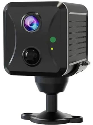 Fuhjythy Mini Telecamera di Sicurezza 4G Telecamera IP di Sorveglianza 1080P Batteria Grande da 3800 mAh Telecamera CCTV con Interfono Vocale A Basso Consumo Durevole