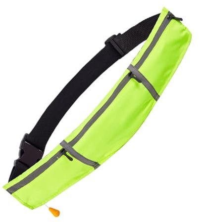 Bouée de sauvetage gonflable automatique, ceinture de natation portable, gilet de sauvetage pour adultes, aide à la natation auto-gonflante pour la sécurité en eau libre, bouée de sauvetage d'urgence