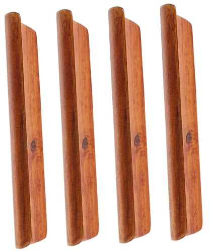 Yardenfun 4 Piezas Bandejas de Madera Rectangular para Servir Sushi Porta Servilletas y Toallas Diseño Versátil y Elegante para Hogar