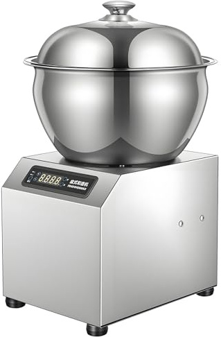 TozMvi Impastatrice Professionale, 5 kg/8 kg, Impastatrice a Doppia Rotazione in Acciaio Inox per Pizza E Pane con Coperchio a Vista per Panetteria 5kg