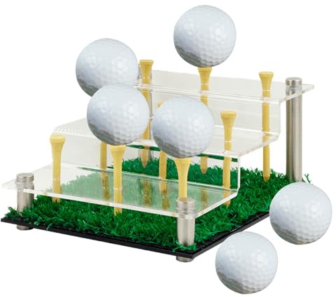 Acryl-Golfball-Ständer – Golfball-Präsentationsständer, Sportausrüstung, Aufbewahrungshalter, Softball-Tennis, Lacrosse, Softball-Box, Ausstellungsbox, Organizer, Schrank, Wohnzimmer, Büro, Tisch
